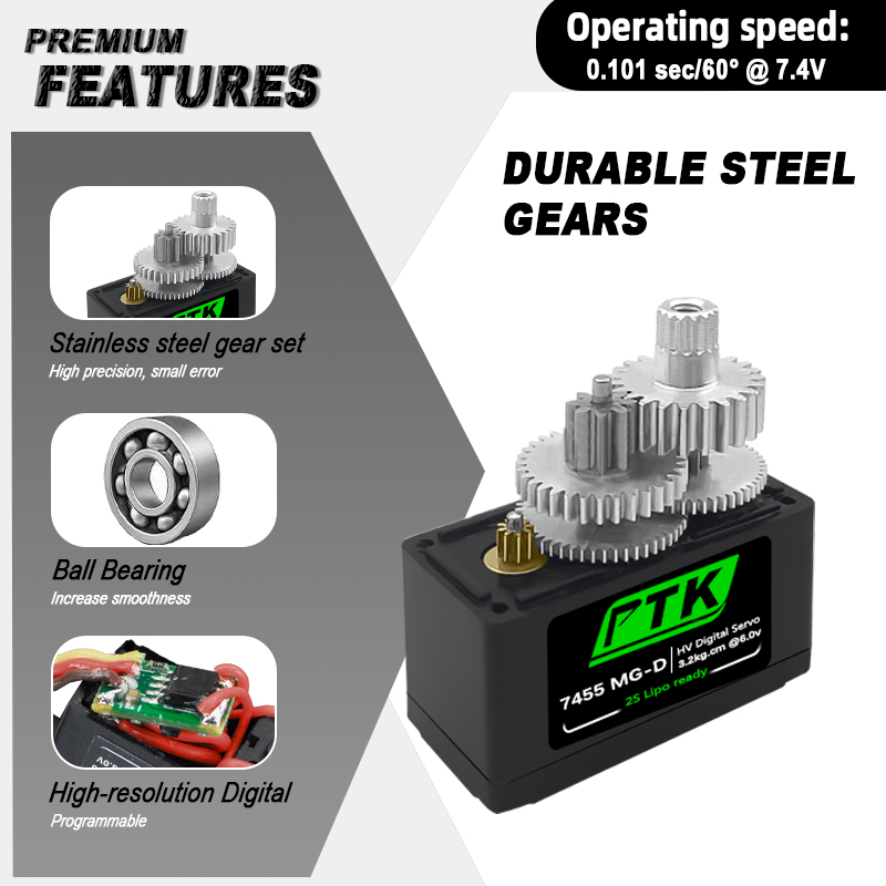 PTK 7455MG-D servo 12g Digital - Rc Helicopter Parts recensione e prezzo