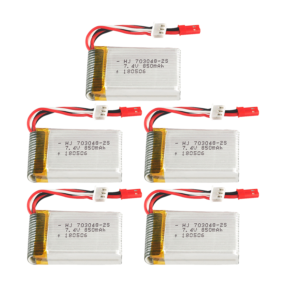 1-5pcs  2s 7.4V 850mAh 703048  - Rc Helicopter Battery recensione e prezzo