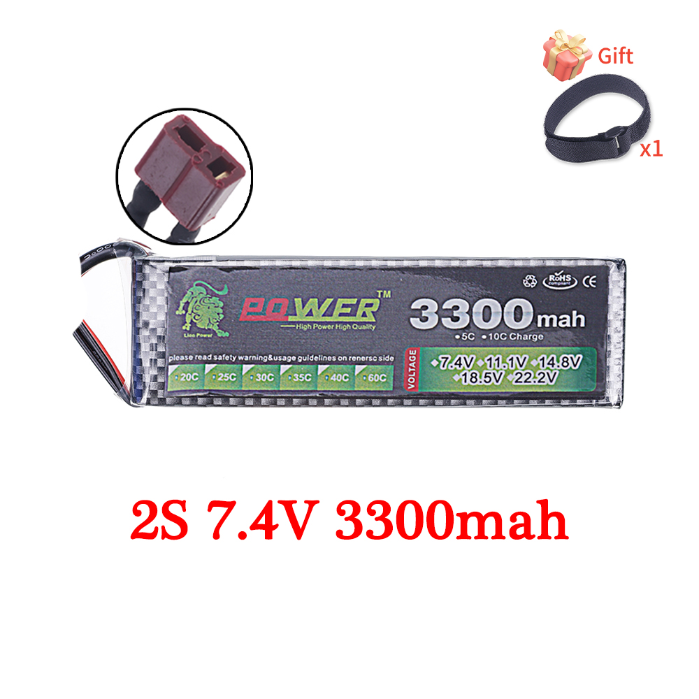 60C Lipo Battery 3300mAh 7.4V  - Rc Helicopter Parts recensione e prezzo