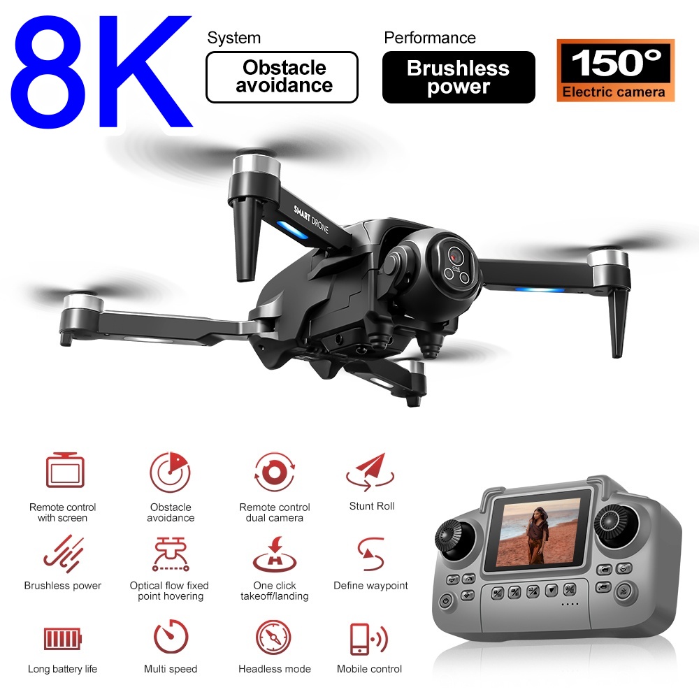 Brushless 8K Drone With HD 150 - Rc Helicopter Large recensione e prezzo