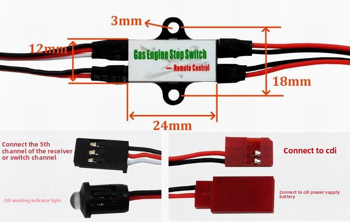 Gas Engine CDI Kill Switch for - Rc Helicopter Gas recensione e prezzo
