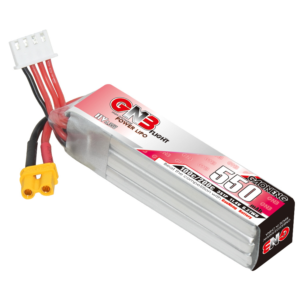 GNB HV 11.4V 550mAh 100C/200C  - Rc Helicopter Battery recensione e prezzo