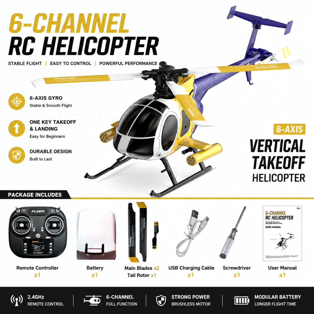 K300 6CH RC Helicopter Brushle - Rc Helicopter Gyro recensione e prezzo