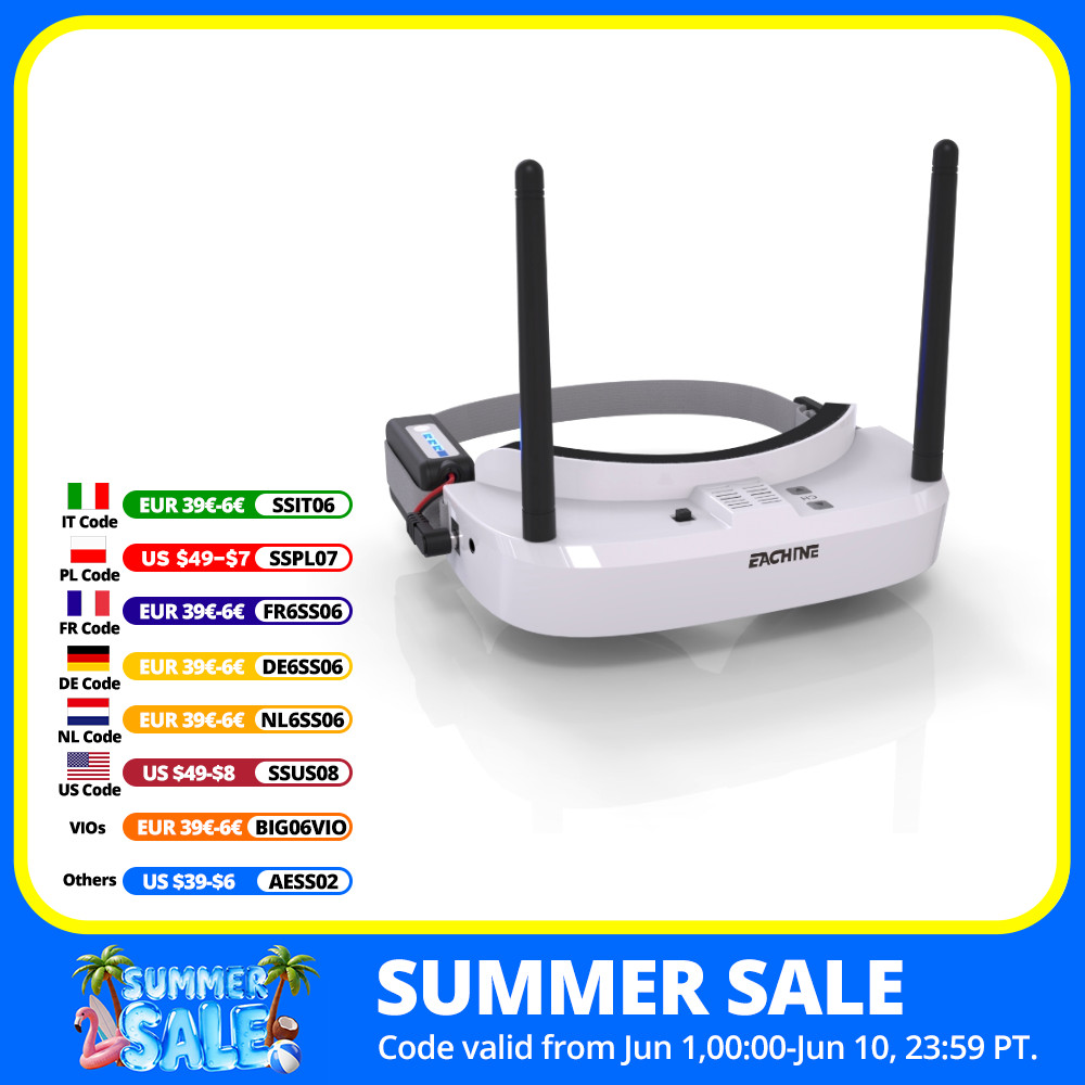 Eachine EV100 720*540 5.8G 72C - Rc Helicopter Case recensione e prezzo