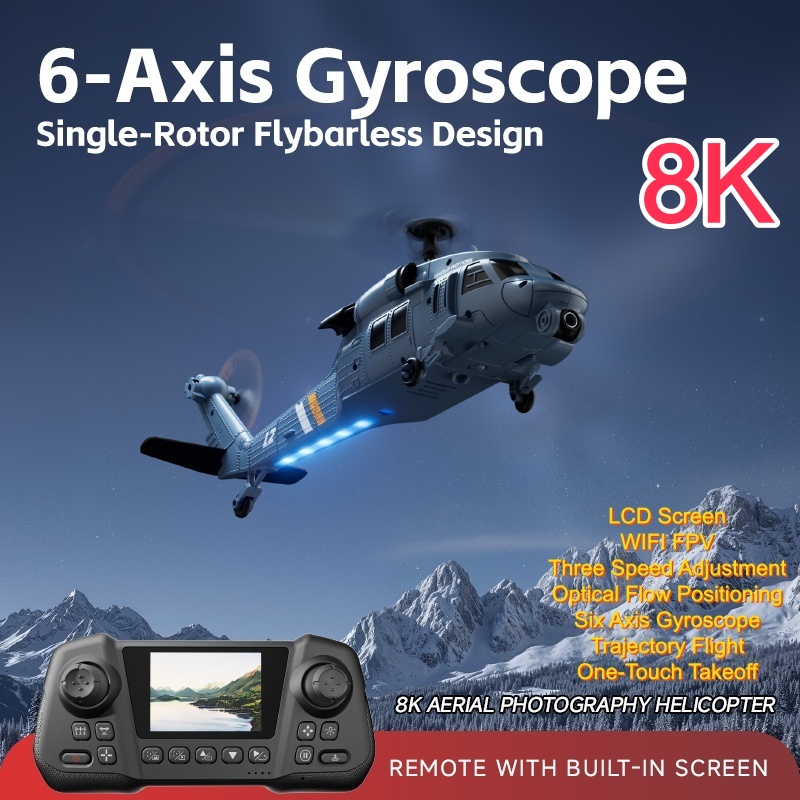 Military Remote Control Screen - Rc Helicopter Single Rotor recensione e prezzo