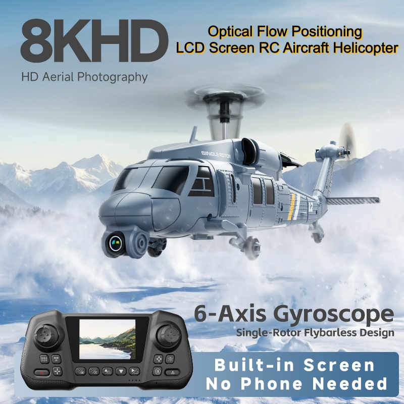 Military Remote Control Screen - Rc Helicopter Single Rotor recensione e prezzo
