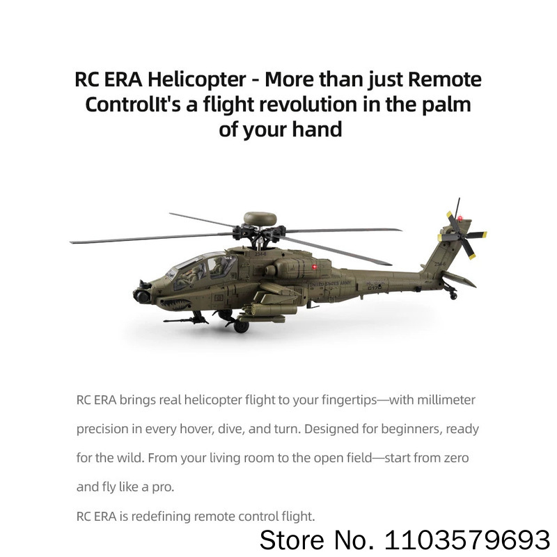 Rc Era Rc Helicopter Ah 64d Ap - Rc Helicopter Single Rotor recensione e prezzo