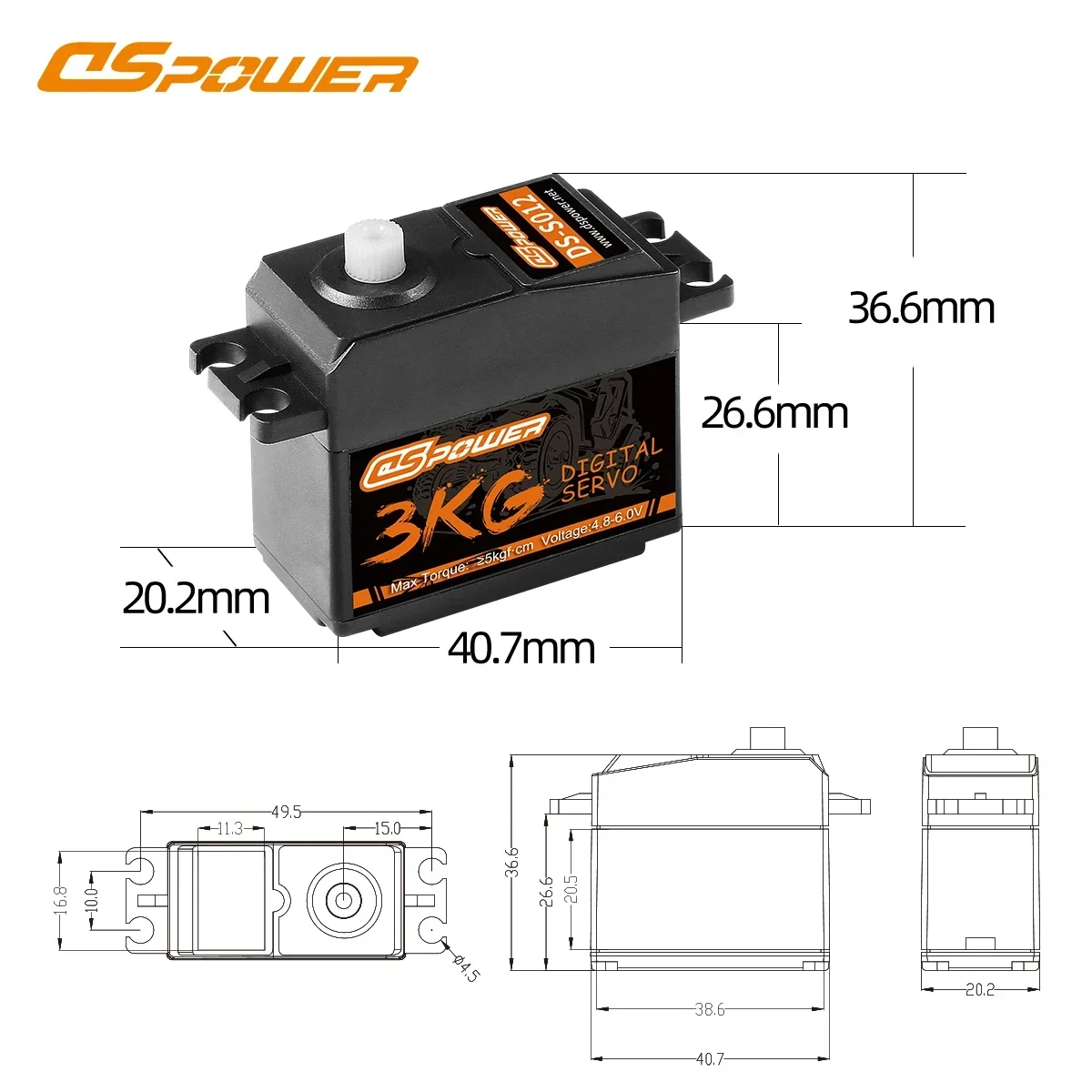 DSpower 3KG Plastic Gear Water - Rc Helicopter Servo recensione e prezzo