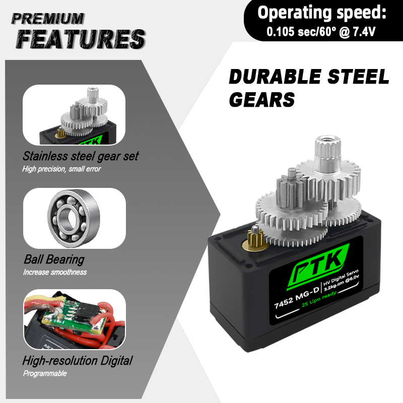 PTK 7452 MG-D 9g Digital Servo - Rc Helicopter Parts recensione e prezzo