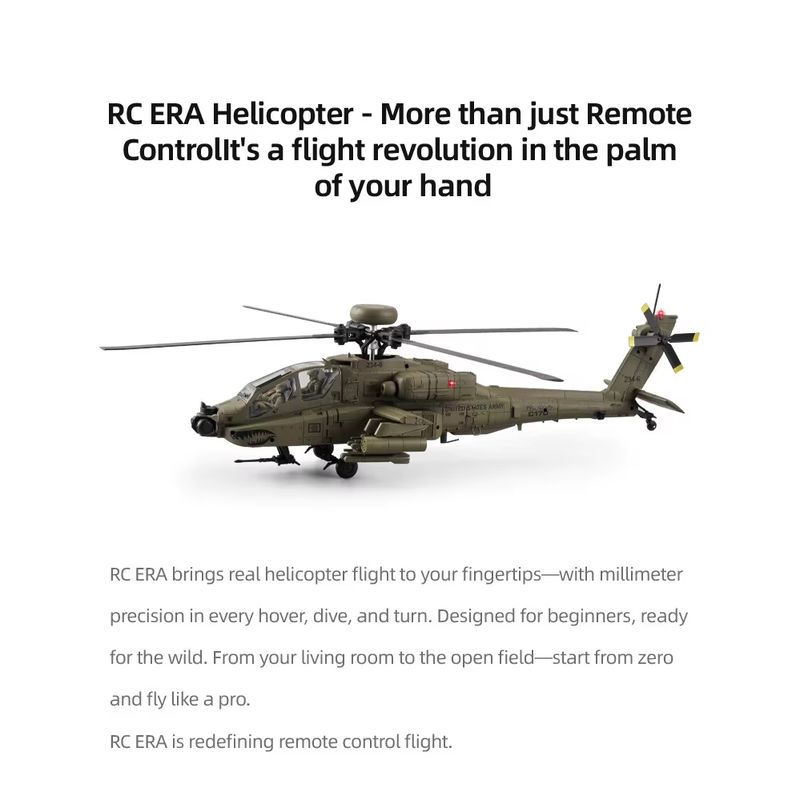 New In Stock RC Era Ah-64d Apa - Rc Helicopter Single Rotor recensione e prezzo